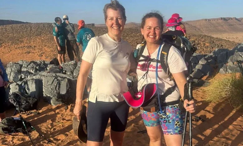 Mum joins celebrity-led Sahara Desert trek months after finishing cancer treatment