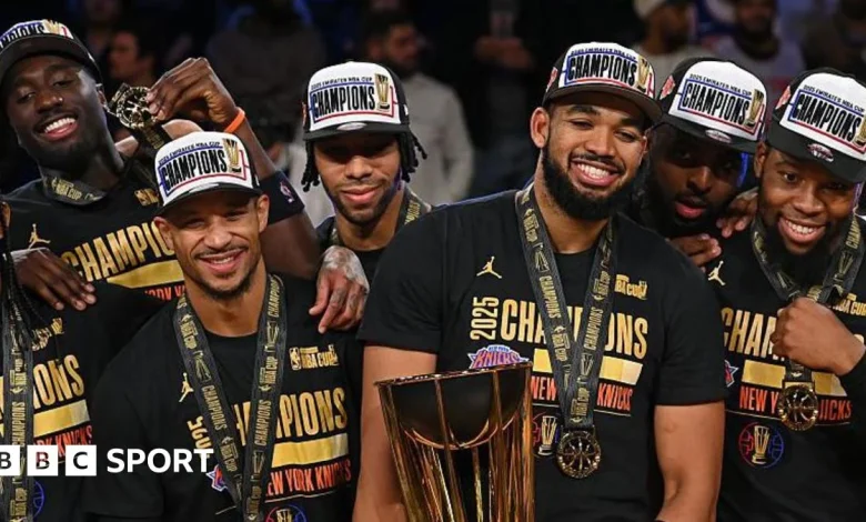 NBA Cup final: New York Knicks 124-113 San Antonio Spurs - OG Anunoby shines for Knicks