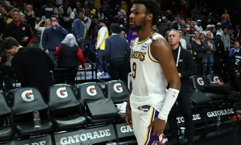 NBA Fans React To Bronny James’ Performance In Suns-Lakers Game