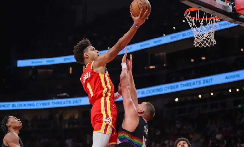NBA Fans in Awe as Jalen Johnson's First Half Triple Double Gives Nikola Jokic a Taste of His Own Medicine