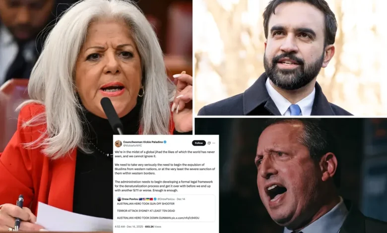 NYC GOP Councilwoman Vickie Paladino faces firestorm after calling for 'expulsion of Muslims' in light of Bondi Beach terrorist attack