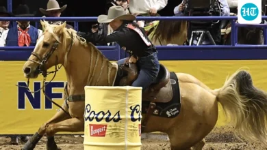 National Finals Rodeo Day 3 standings: Who recorded the best time in barrrel racing? Full list here | Hindustan Times