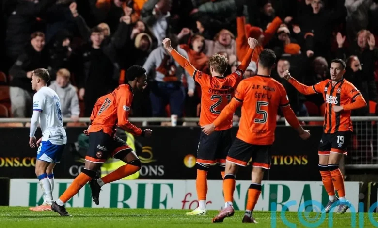 Nedim Bajrami scores late penalty to rescue point for Rangers at Dundee United