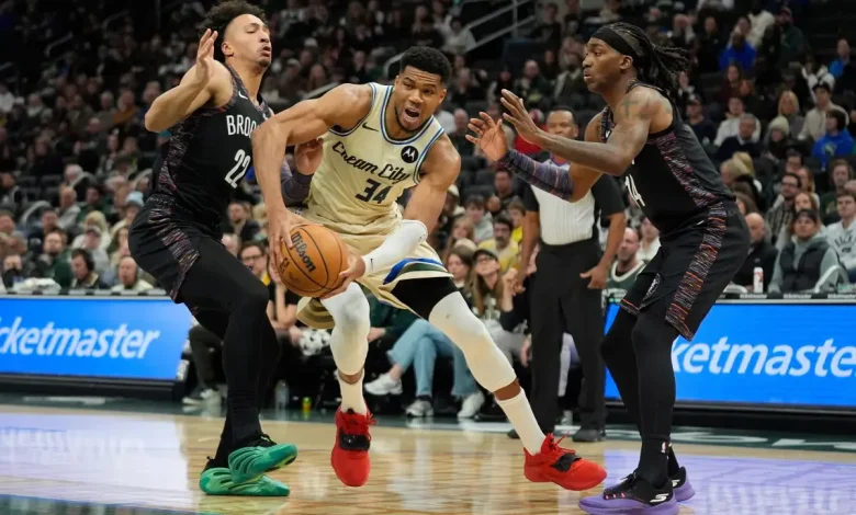 Nets thrashed by Bucks as they get a sobering Giannis Antetokounmpo reminder