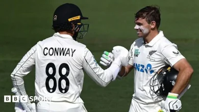 New Zealand v West Indies: Dean Conway & Tom Latham share 323-run stand