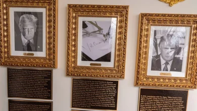 New plaques in Trump's White House attack Joe Biden, Barack Obama and George W Bush