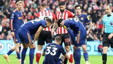 Newcastle Defender and England International Hospitalized Sunday