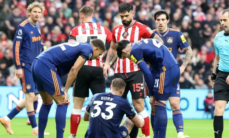 Newcastle Defender and England International Hospitalized Sunday