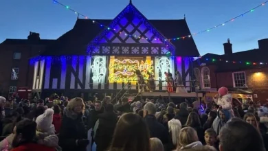 Newent's festive lights bring cheer