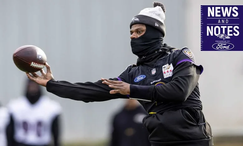 News & Notes: Ravens Set for Coldest Game in Team History Sunday in Cincinnati