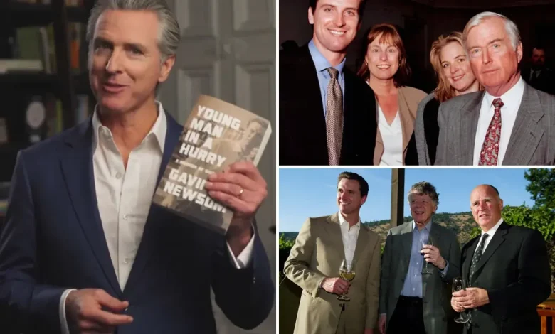 Newsom hypes ‘vulnerable’ memoir about his life with billionaire Gettys and single mom