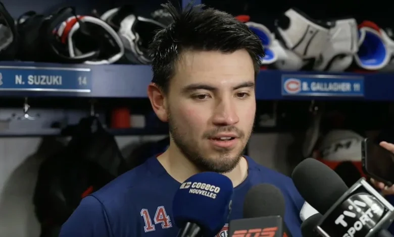 Nick Suzuki is currently tearing it up at the face-off circle