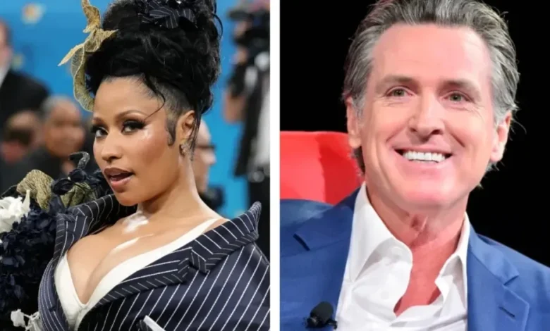 Nicki Minaj/Gavin Newsom Feud Intensifies, as She Doubles Down on Gov