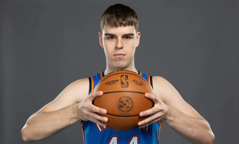 Nikola Topic participates in pregame warmups as he continues cancer treatment