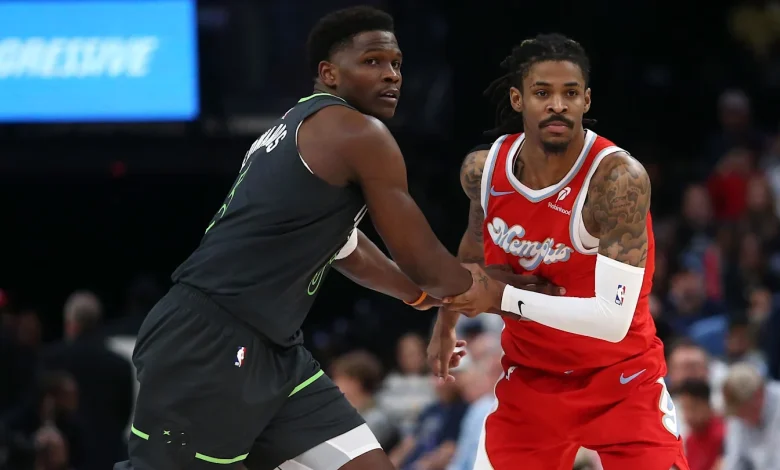 No Anthony Edwards or Ja Morant for Wolves-Grizzlies on Wednesday