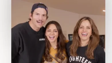 Noa Tishby Welcomes Mila Kunis And Ashton Kutcher For Hanukkah Candle Lighting