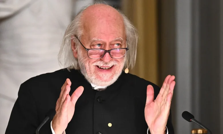 Nobel literature laureate Krasznahorkai delivers rare lecture in Stockholm