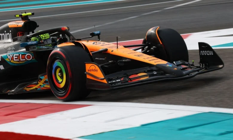 Norris 0.008s ahead of Verstappen in Abu Dhabi FP1