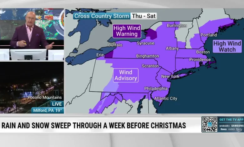 Northeast: Windy Front Could Bring Damaging Gusts, Travel Woes