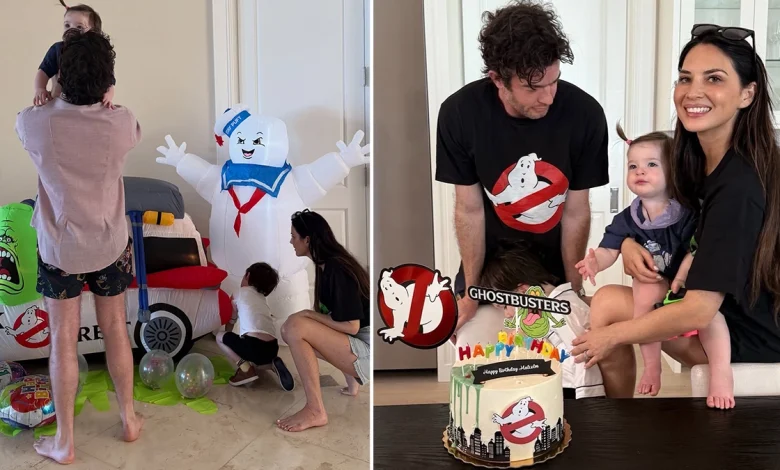 Olivia Munn & John Mulaney Share Son’s Ghostbusters Themed Birthday Party