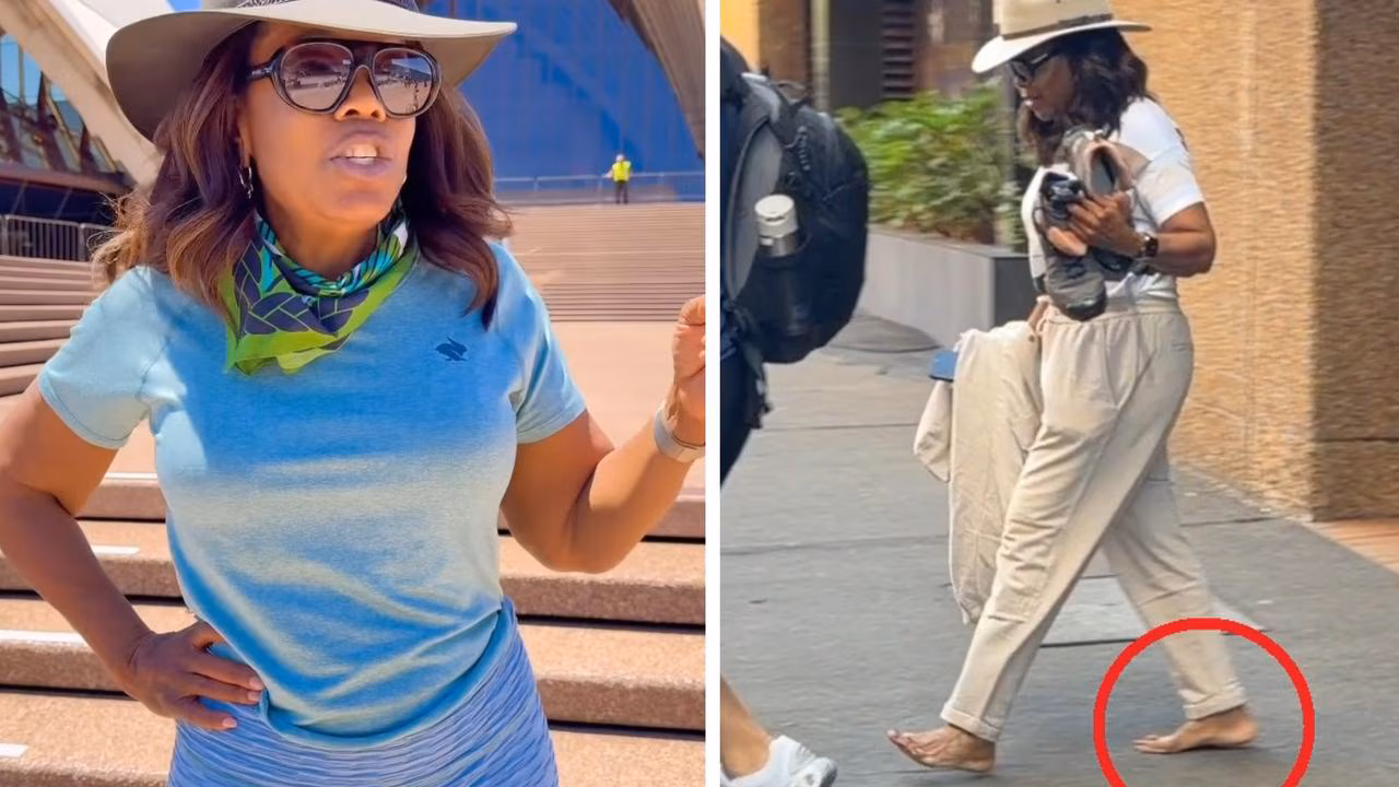 Oprah’s surprise act outside Sydney hotel