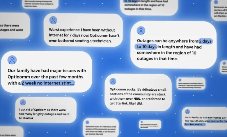 Opticomm customers unhappy with service change