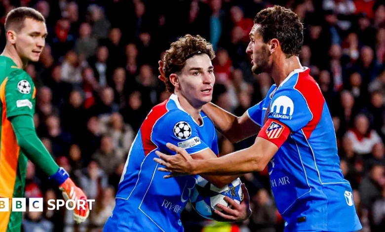 PSV Eindhoven 2-3 Atletico Madrid: Visitors comeback boosts Champions League top eight chances