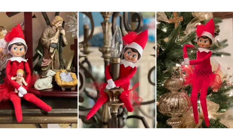Parents under pressure offer creative tips for moving Santa’s spy Elf on the Shelf