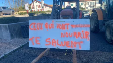 Pays Basque : les agriculteurs ont mené une opération escargot entre Urrugne et Saint-Jean-de-Luz