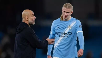 Pep Guardiola opens up on Erling Haaland full-time chat after Man City vs Leeds