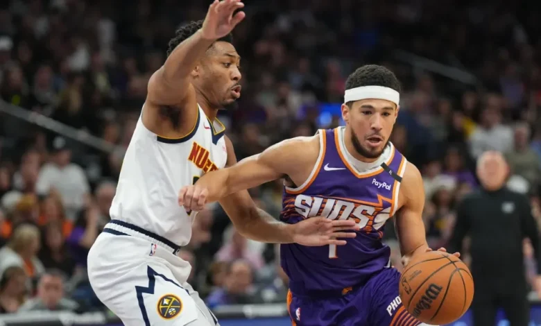 Phoenix Suns' Dillon Brooks and Collin Gillespie lead way for Phoenix in first half vs Nuggets