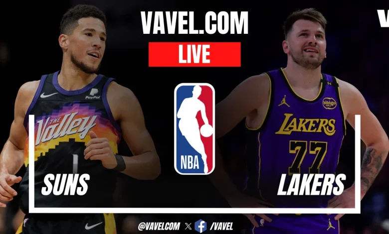 Phoenix Suns vs Los Angeles Lakers LIVE Score Updates in NBA Game