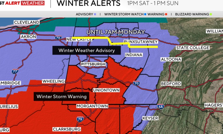 Pittsburgh braces for impactful snow and below-zero wind chills this weekend | First Alert Weather