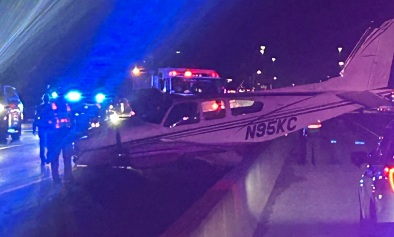 Plane lands on Interstate 95 in Brevard County, crashes into vehicles: Officials