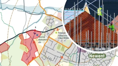 Plans for 280 homes and new hotel on outskirts of town