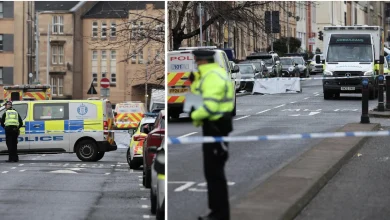 Police race to Glasgow street amid ongoing incident as area taped off