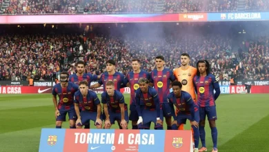 Posiciones de Barcelona previo al partido vs Atlético de Madrid