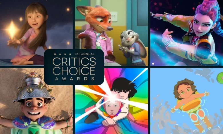 Premios Critics Choice: Se revelan los nominados a largometrajes, series y efectos visuales animados
