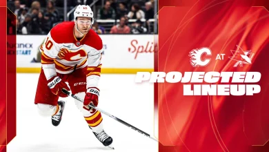 Projected Lineup - Flames @ Sharks