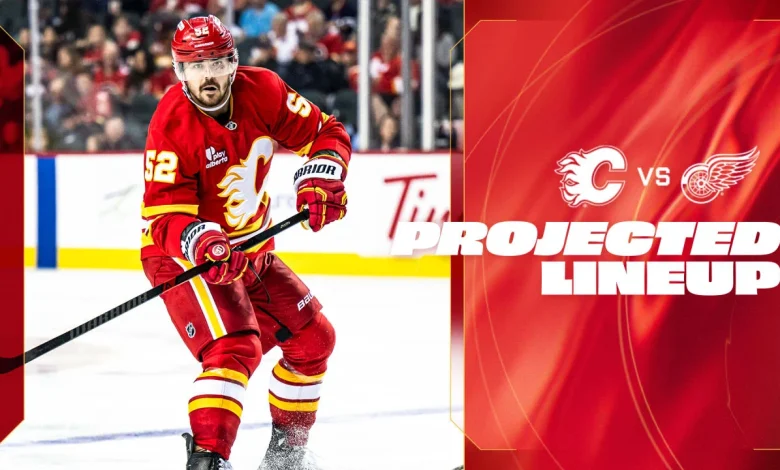 Projected Lineup - Flames vs. Red Wings