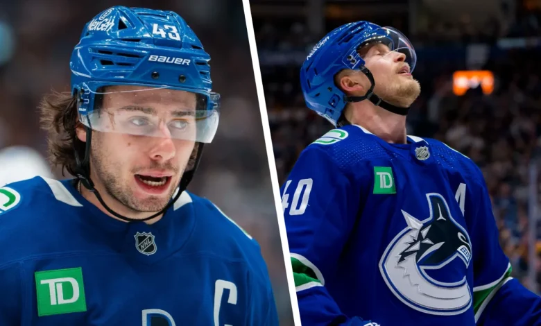 Quinn Hughes completely loses it on Elias Pettersson in heated Vancouver Canucks moment caught on video