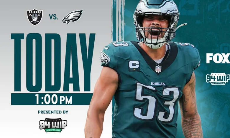 Raiders vs. Eagles: How to watch, stream, and listen to Sunday's game
