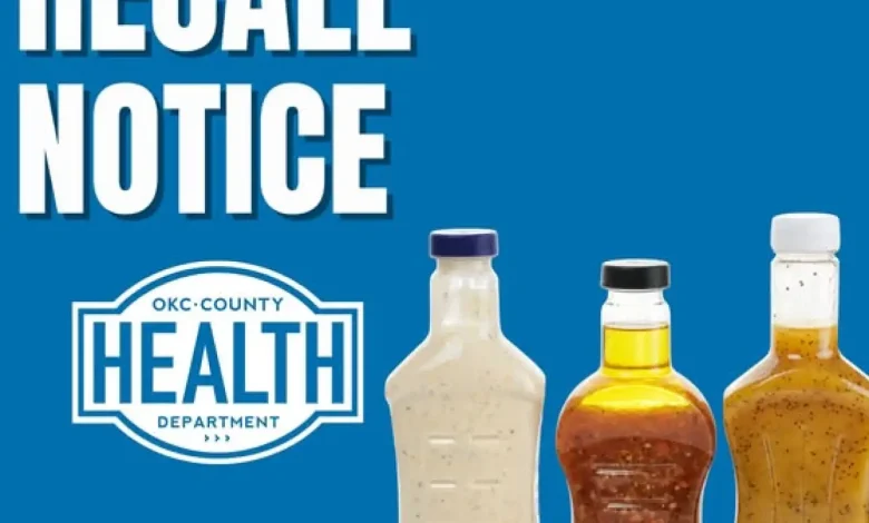 Recall issued for salad dressing sold at Oklahoma grocery stores