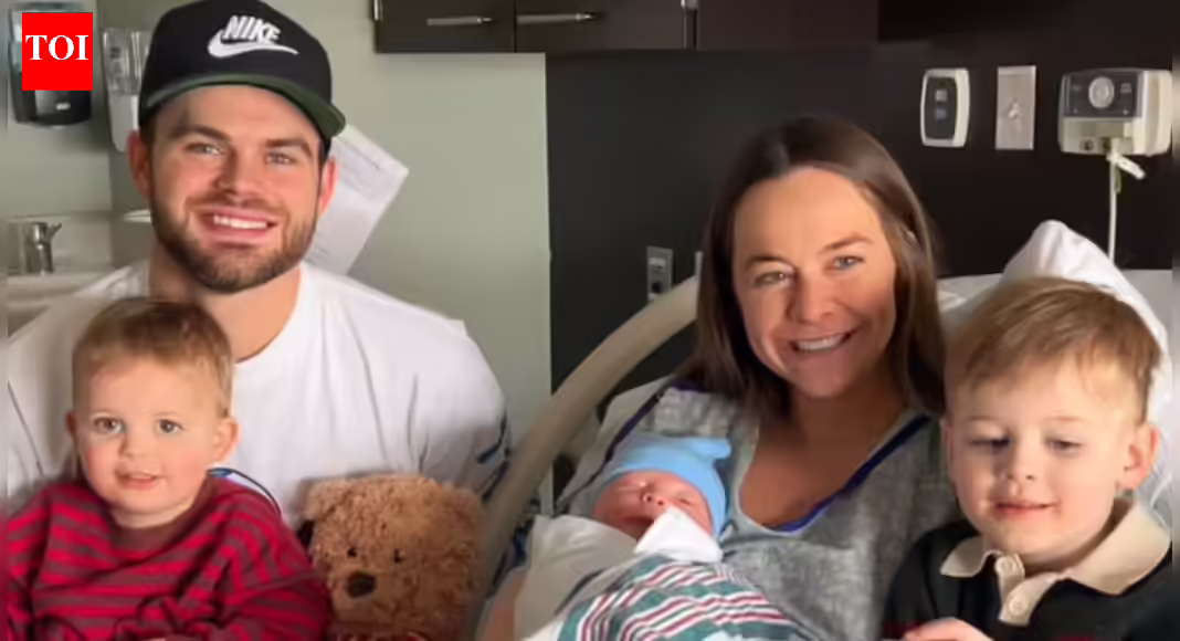 Red Wings’ Alex DeBrincat welcomes third child with wife Lyndsey while chasing Team USA dream for 2026 Ol