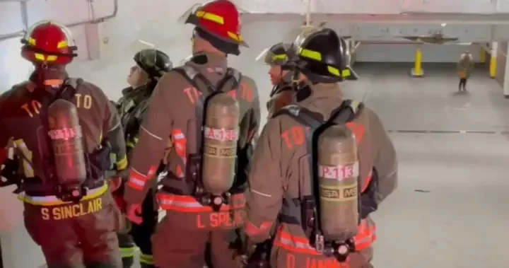 Residents displaced as ‘complex fire’ burns for second day in two Toronto highrises