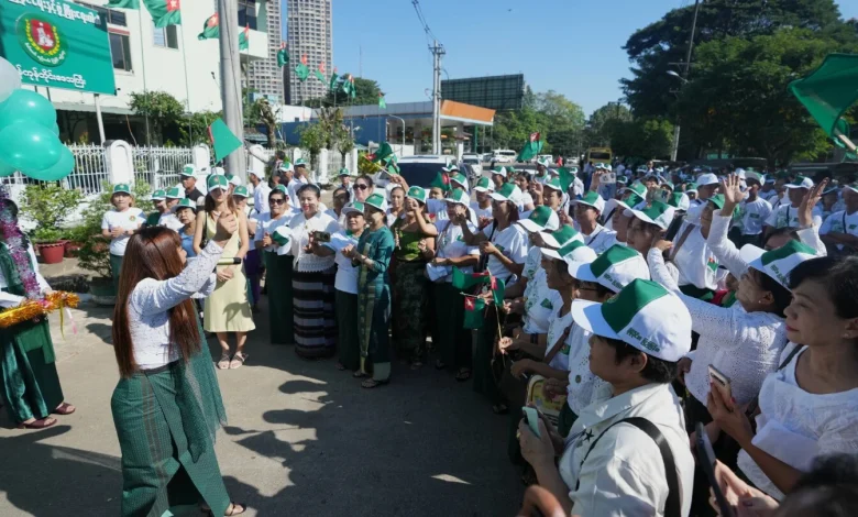 Resistance forces in Myanmar detain a candidate in this month’s election, state media report