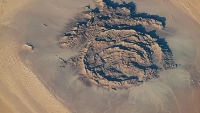 Rings of Rock in the Sahara