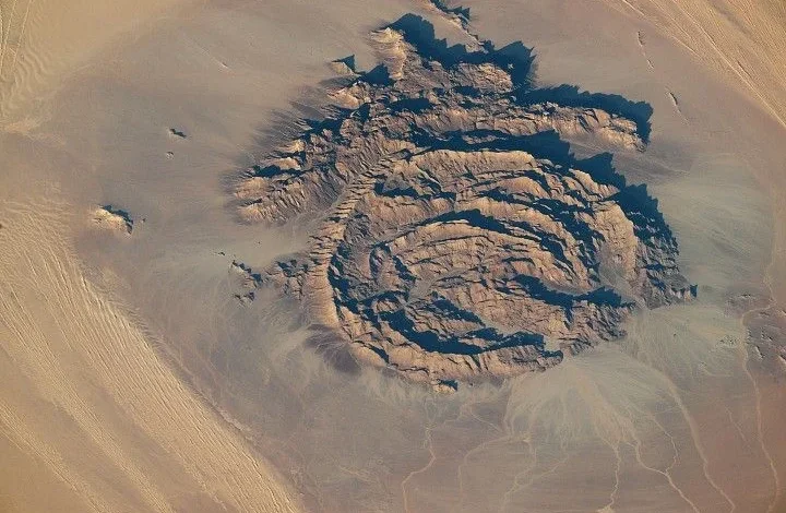 Rings of Rock in the Sahara