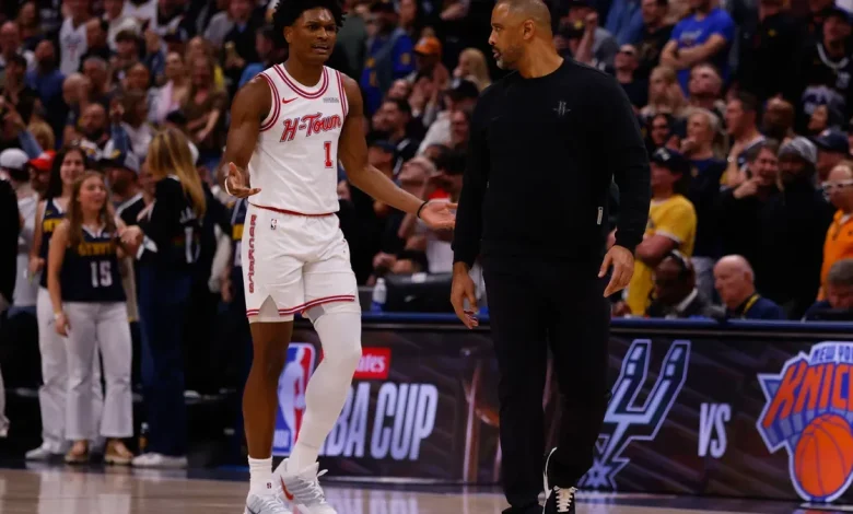 Rockets, Ime Udoka blast ‘poorly officiated’ overtime loss in Denver