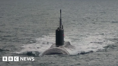 Royal Navy shadows Russian submarine through English Channel